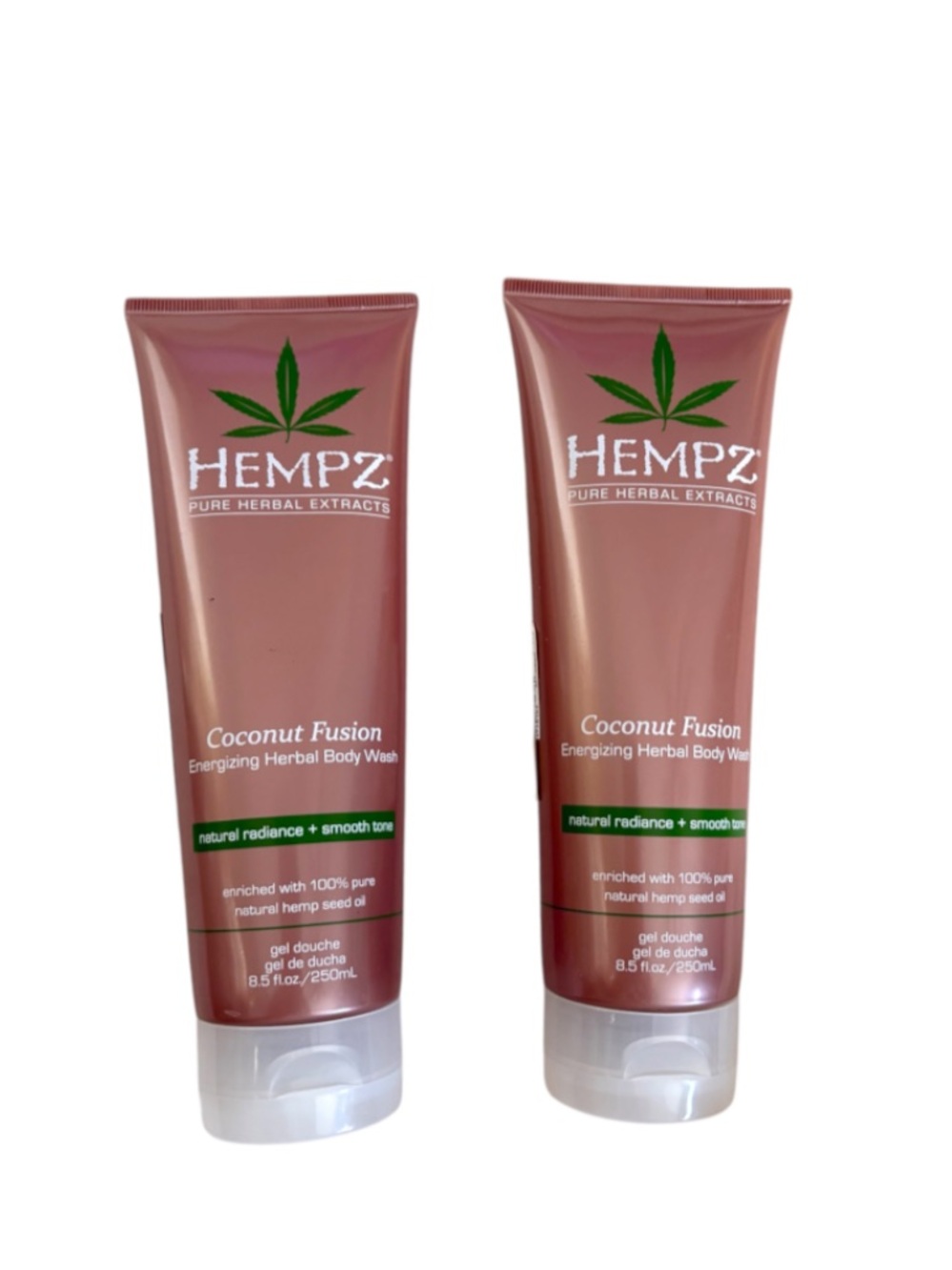 HEMPZ➕COCONUT FUSION Energizing Herbal Body Wash 2 • 8.5oz NWT